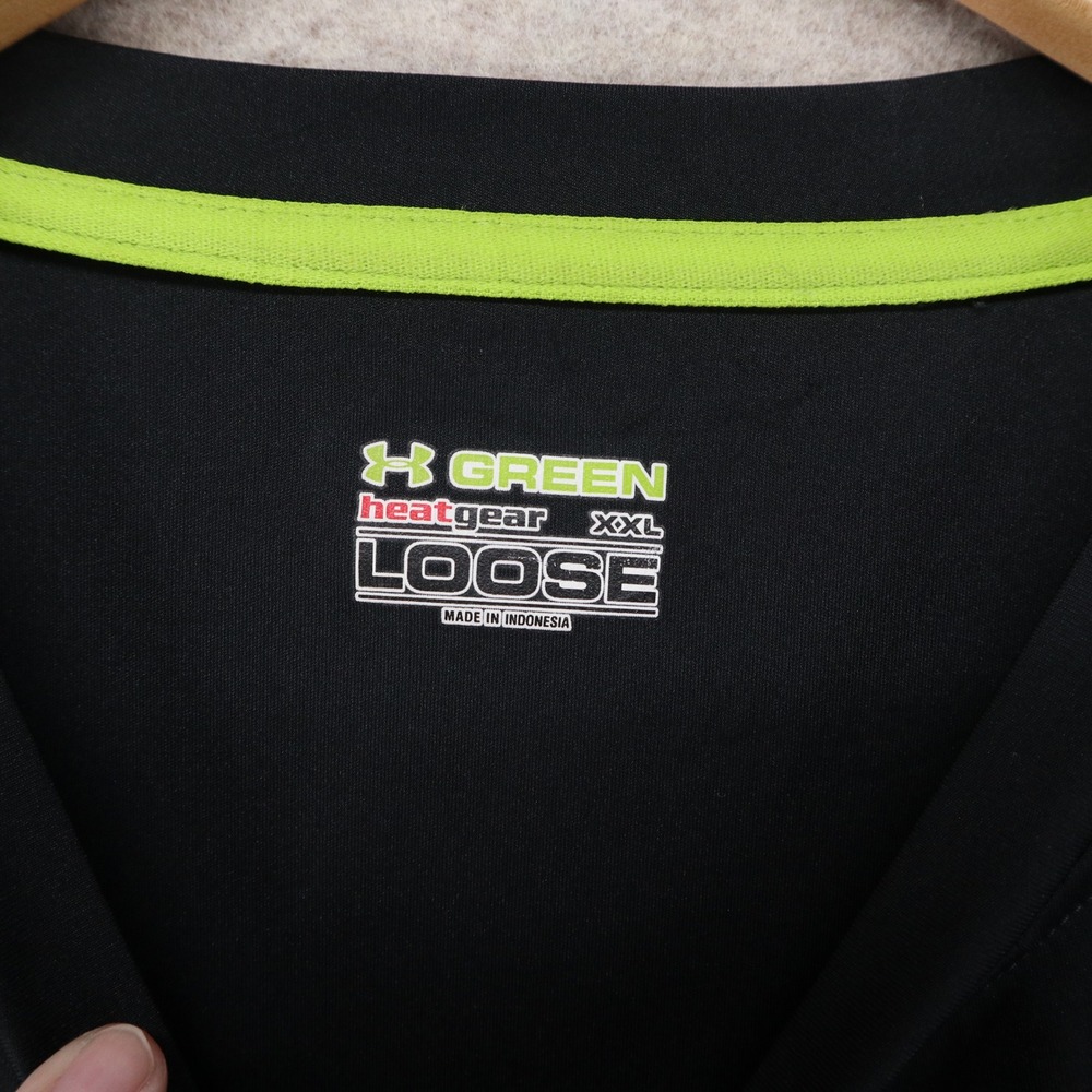 Under Armour Cornell University Shirt XXL Loose Fit HeatGear Black Performance - Picture 3 of 7